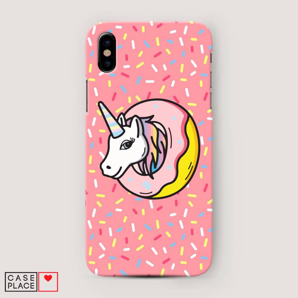 

Пластиковый чехол "Единорог в пончике" на Apple iPhone XS Max (10S Max), 11920-1