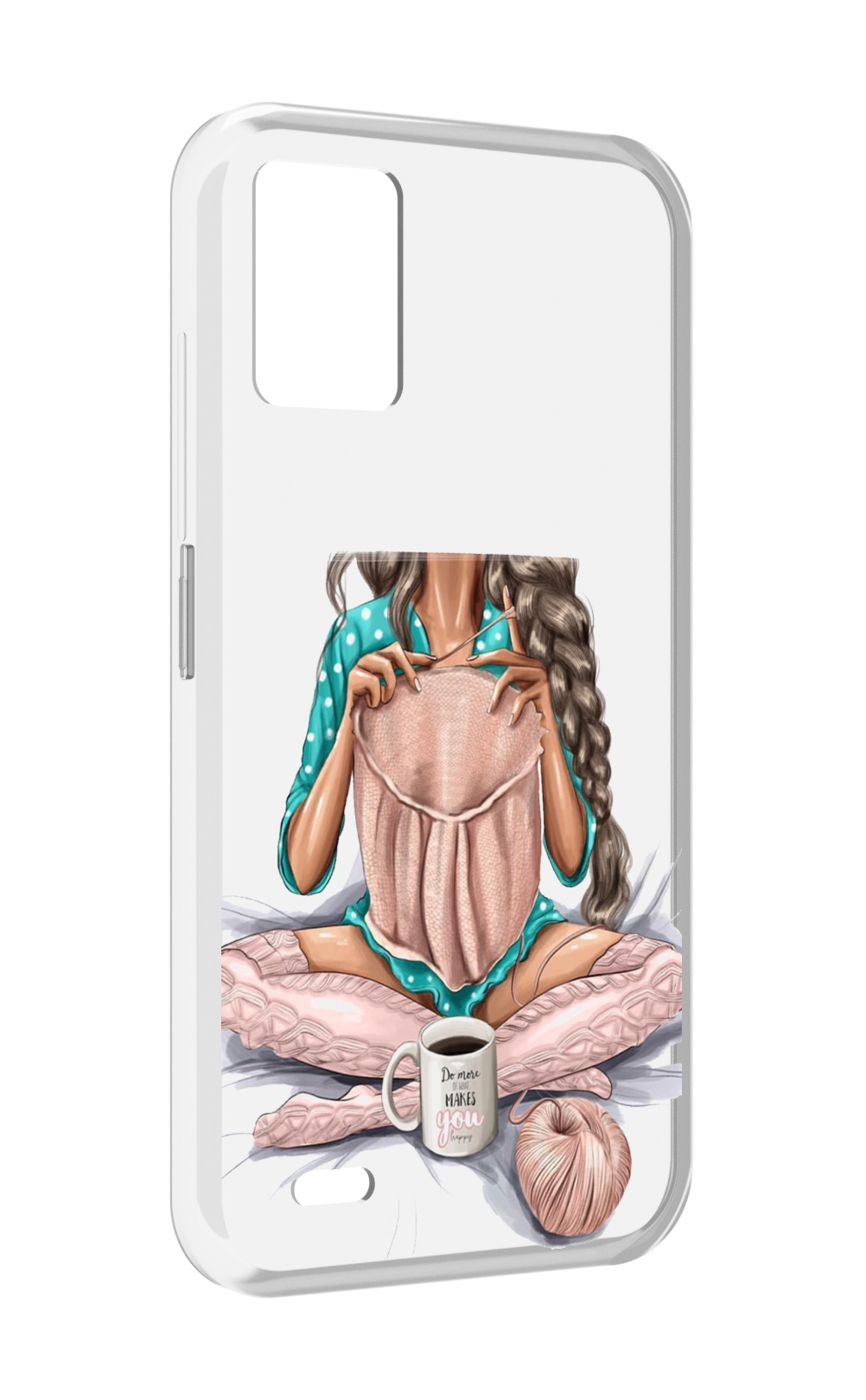 

Чехол MyPads Девушка-вяжет женский для UMIDIGI Bison 1, Прозрачный, Tocco