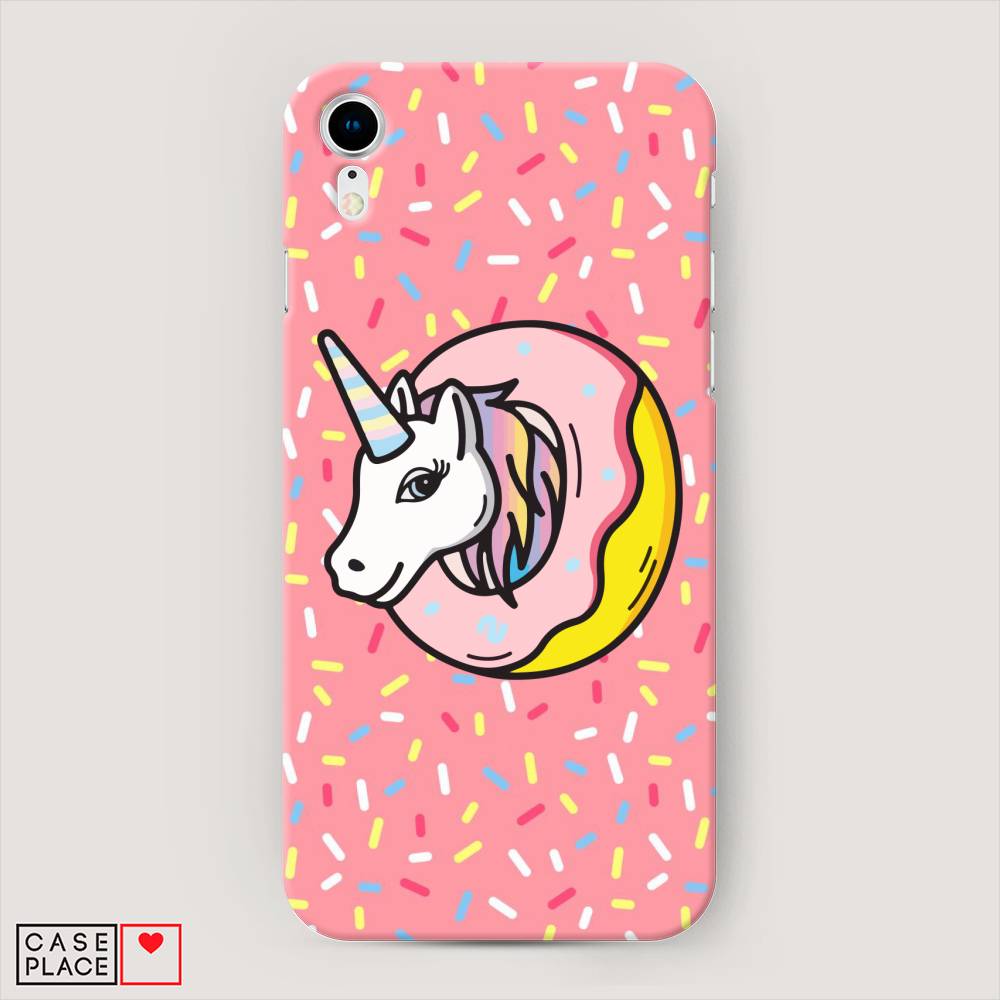 

Пластиковый чехол "Единорог в пончике" на Apple iPhone XR (10R), 12020-1