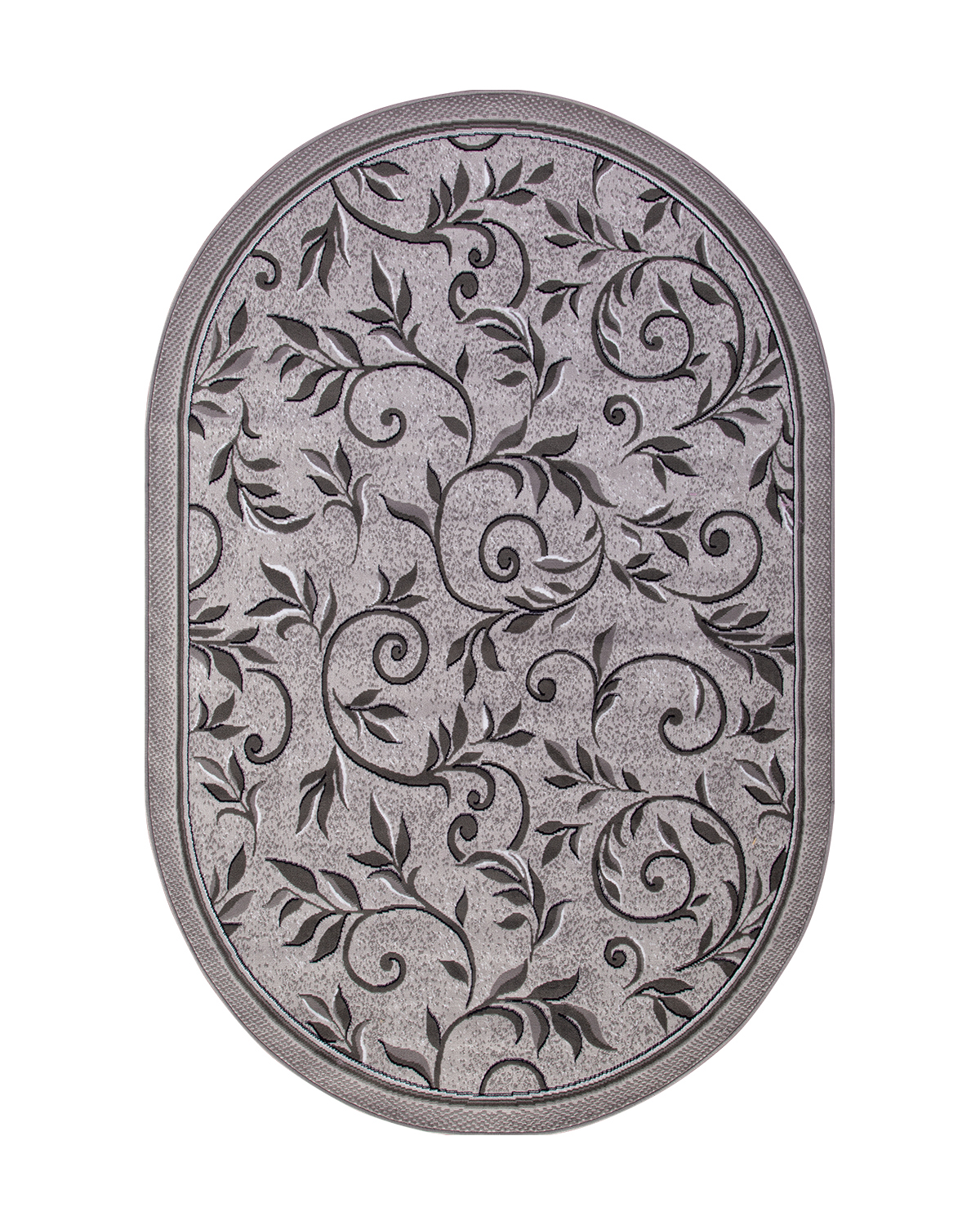 

Ковёр Merinos Silver 100x200 овальный светло-серый d230