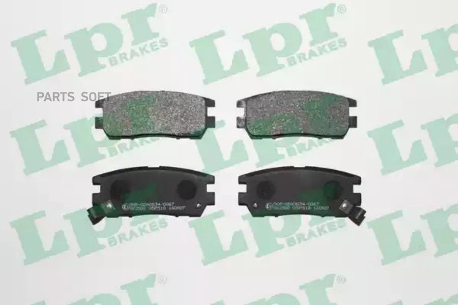 

Колодки тормозные задние MITSUBISHI PAJERO I PAJERO II L400 94>03 LPR, 05P518
