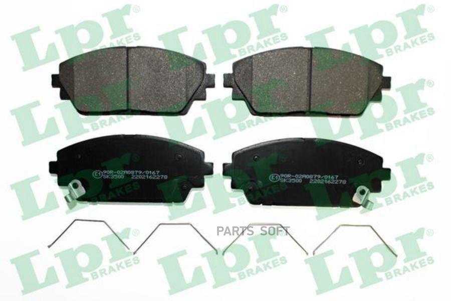 

LPR Колодки тормозные MAZDA 3 18- передние, 05P2278