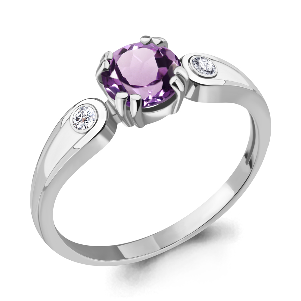 

Кольцо из серебра с аметистом р.  Aquamarine 6927704А_925_р, 6927704А_925_р