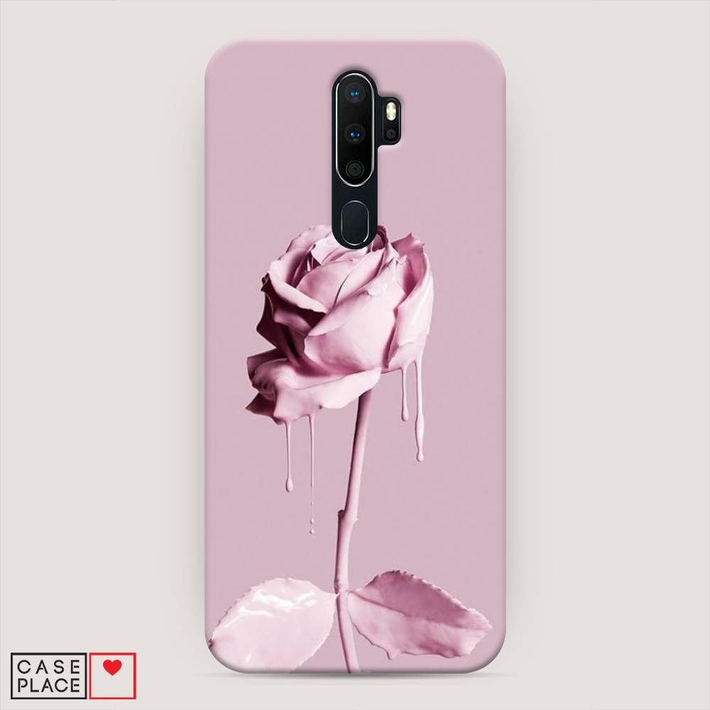фото Пластиковый чехол "роза в краске" на oppo a5 (2020) awog