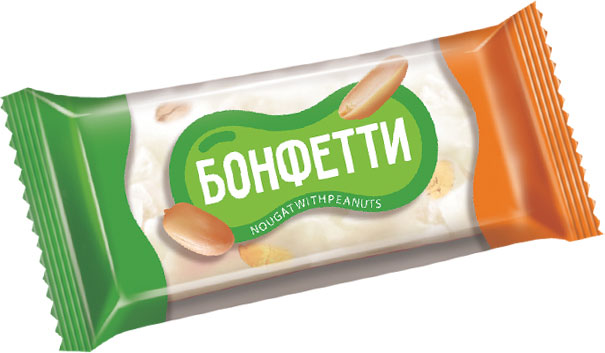 

Конфета Яшкино Бонфетти нуга с арахисом