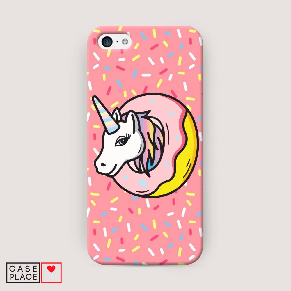 

Пластиковый чехол "Единорог в пончике" на Apple iPhone 5C, 10220-1