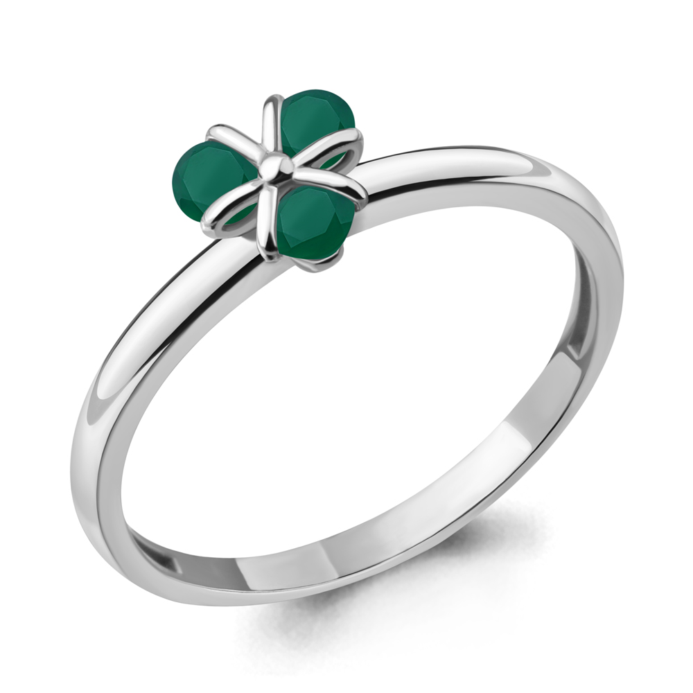 

Кольцо из серебра с агатом р.  Aquamarine 6925309_925_р, 6925309_925_р