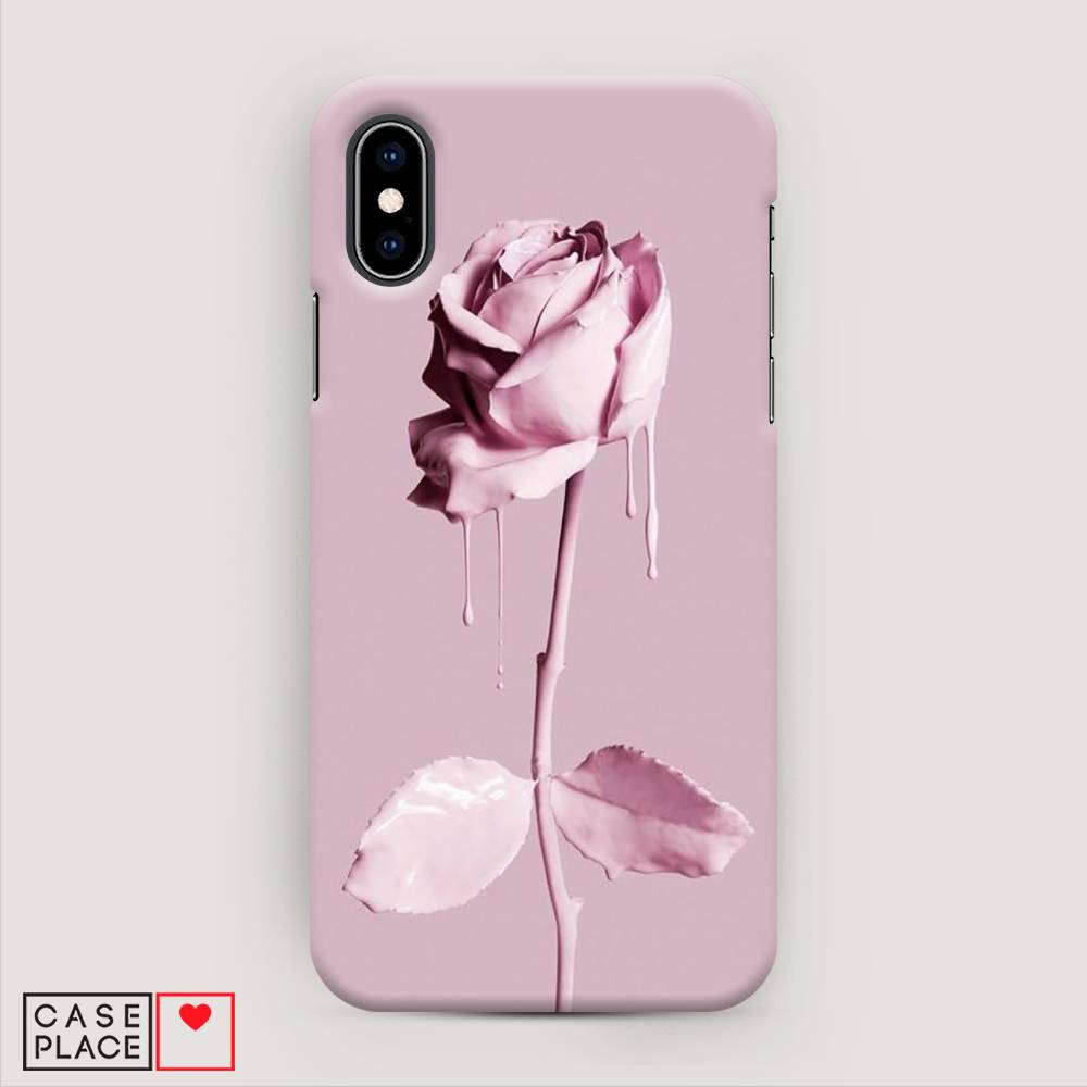 

Пластиковый чехол "Роза в краске" на Apple iPhone X (10), 11020-6