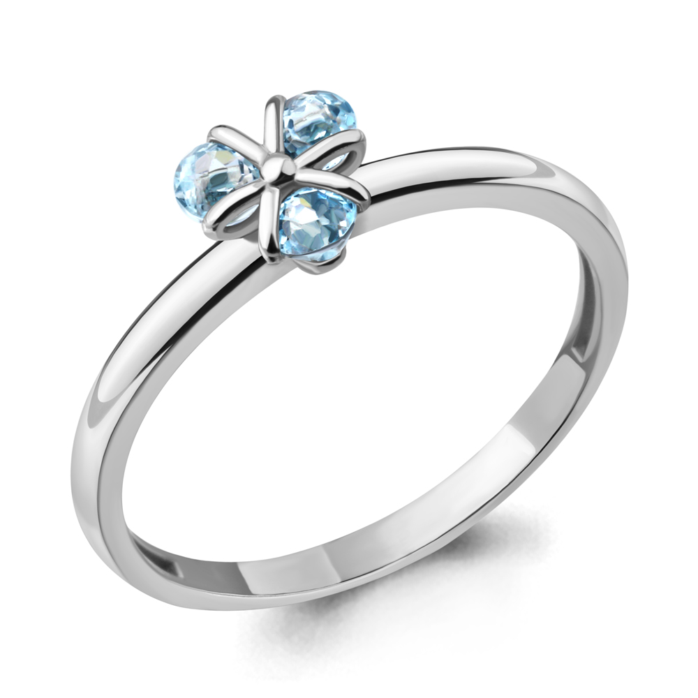 

Кольцо из серебра с топазом р. 16,5 Aquamarine 6925302_925_р, 6925302_925_р