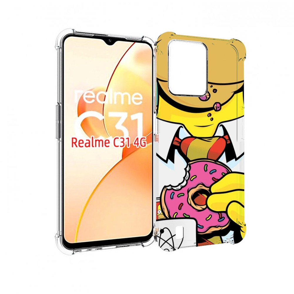 

Чехол MyPads Пончик для OPPO Realme C31, Прозрачный, Tocco