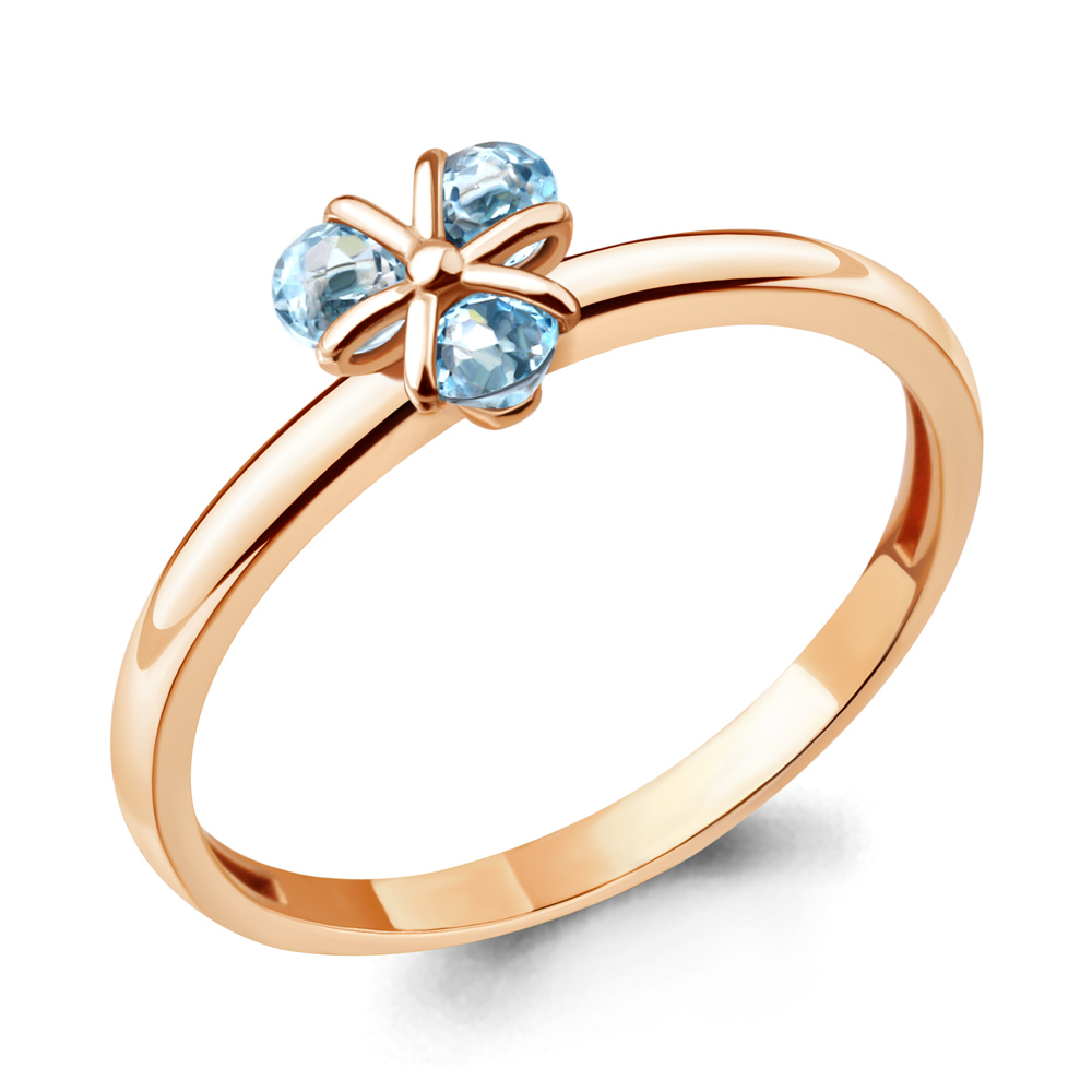 

Кольцо из серебра с топазом р.  Aquamarine 6925302_925_з, 6925302_925_з