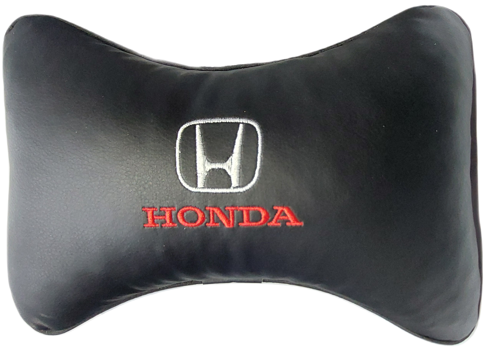 Подушка Lord на подголовник из экокожи с логотипом HONDA M003