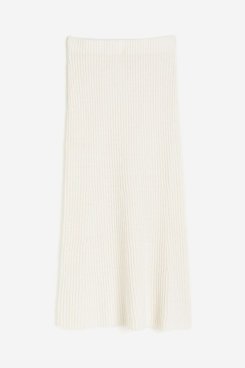 

Юбка женская H&M 1215706 белая M, Белый, 1215706