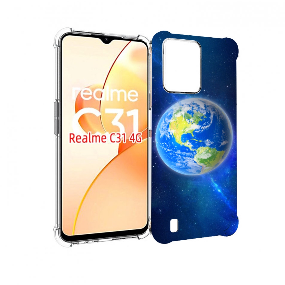 

Чехол MyPads Планета-Земля для OPPO Realme C31, Прозрачный, Tocco