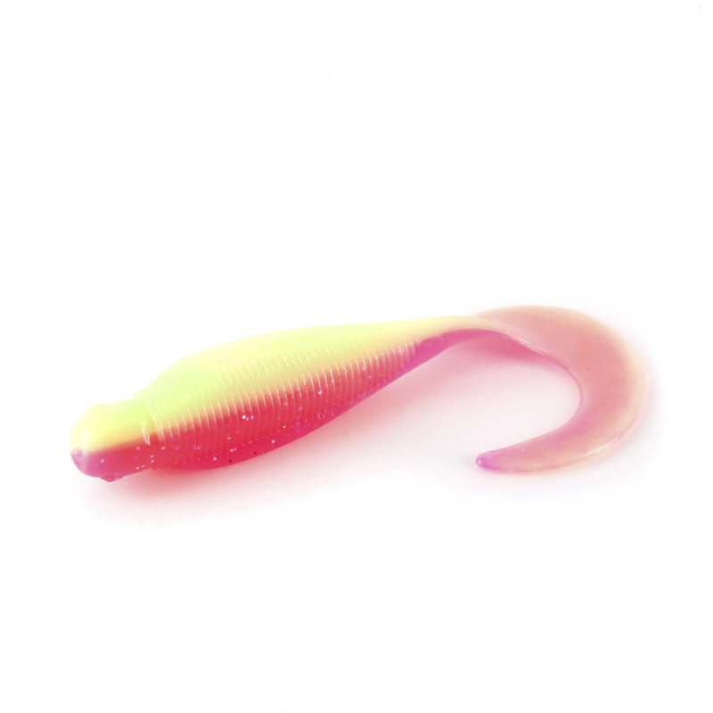 

Силиконовая приманка Tsuribito Supersoft Nami 75 мм, S045, 6 шт., Золотистый;розовый