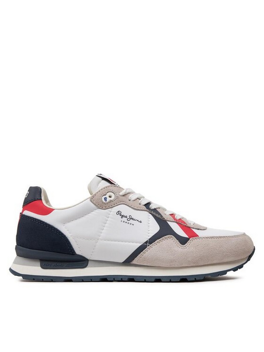 

Кроссовки мужские Pepe Jeans London Brit Road M PMS40007 бежевые 44 EU, Бежевый, Brit Road M PMS40007