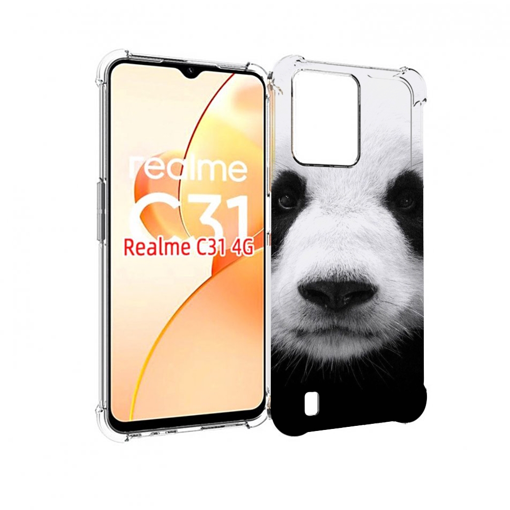 

Чехол MyPads Панда-портрет для OPPO Realme C31, Прозрачный, Tocco