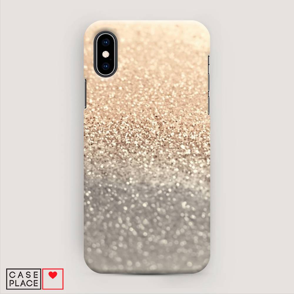 

Пластиковый чехол "Песок золотой рисунок" на Apple iPhone X (10), 11020-2