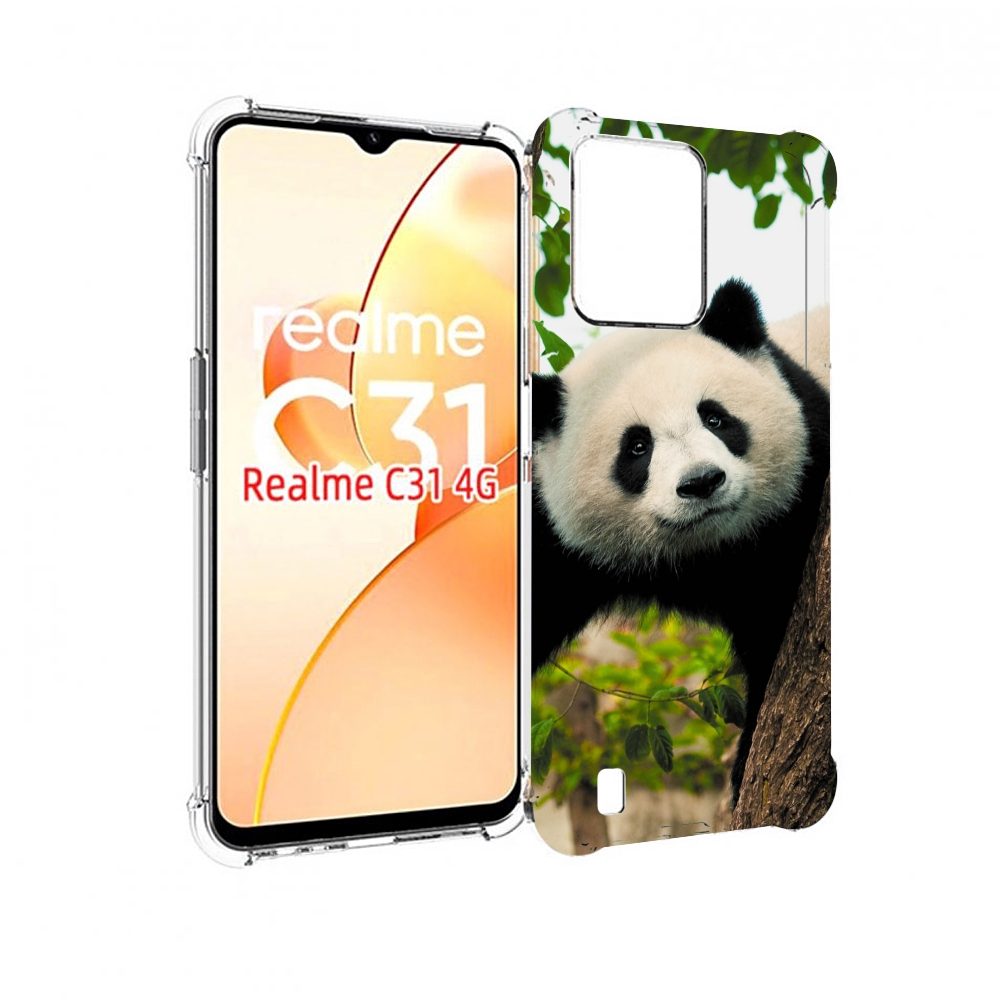 

Чехол MyPads Панда-на-дереве для OPPO Realme C31, Прозрачный, Tocco