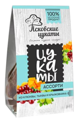 фото Цукаты псковские цукаты ассорти из клюквы тыквы и крыжовника 80 г