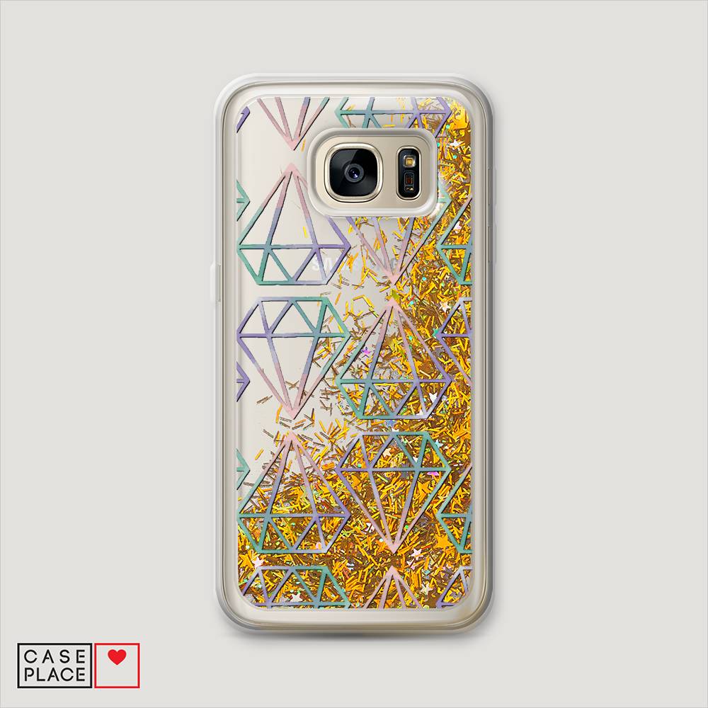

Чехол Awog на Samsung Galaxy S6 edge "Бриллианты голографика", Фиолетовый;прозрачный, 24490-1