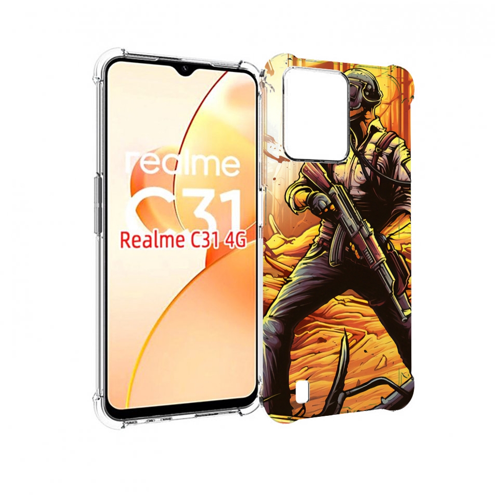 

Чехол MyPads Пабг для OPPO Realme C31, Прозрачный, Tocco