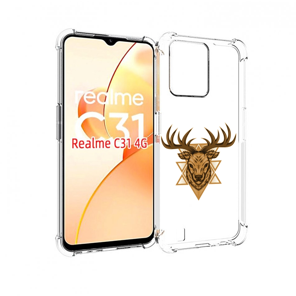 

Чехол MyPads Олень для OPPO Realme C31, Прозрачный, Tocco