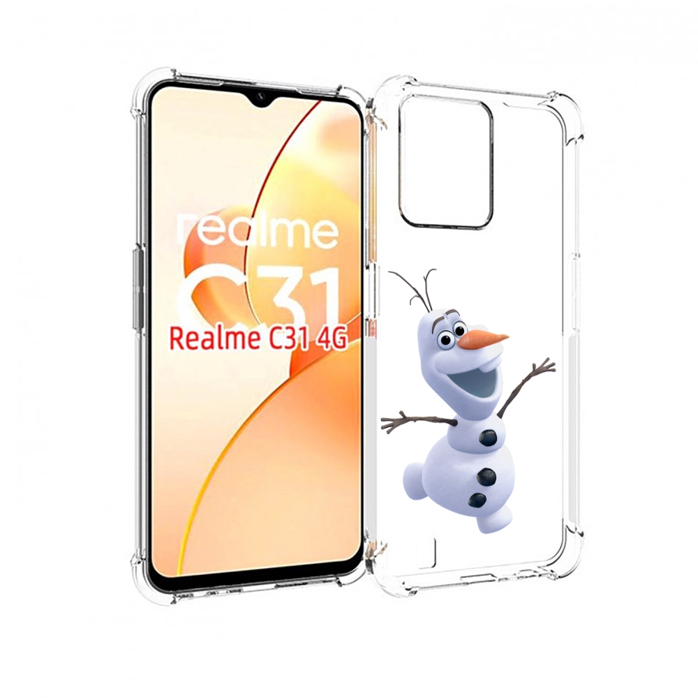 

Чехол MyPads Олаф-холодное-сердце для OPPO Realme C31, Прозрачный, Tocco