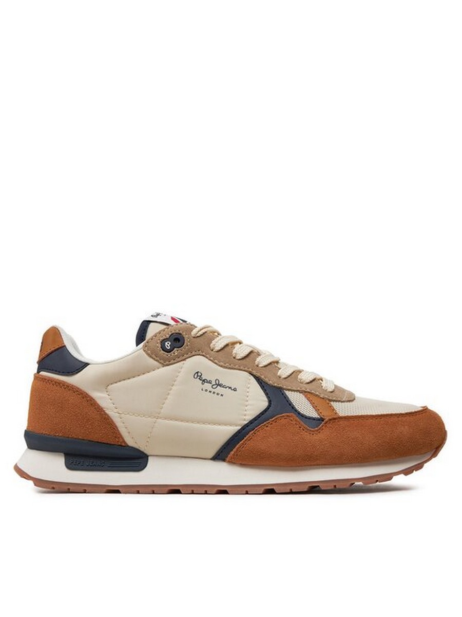 

Кроссовки мужские Pepe Jeans London Brit Mix M PMS40006 коричневые 41 EU, Коричневый, Brit Mix M PMS40006