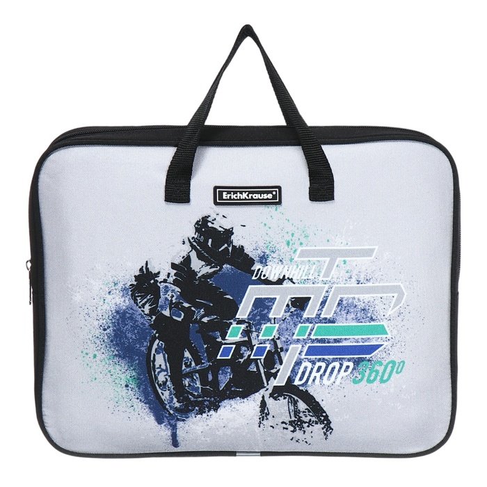 

Папка ErichKrause Downhill, с ручками А4+, 360х290х70мм, текстильная