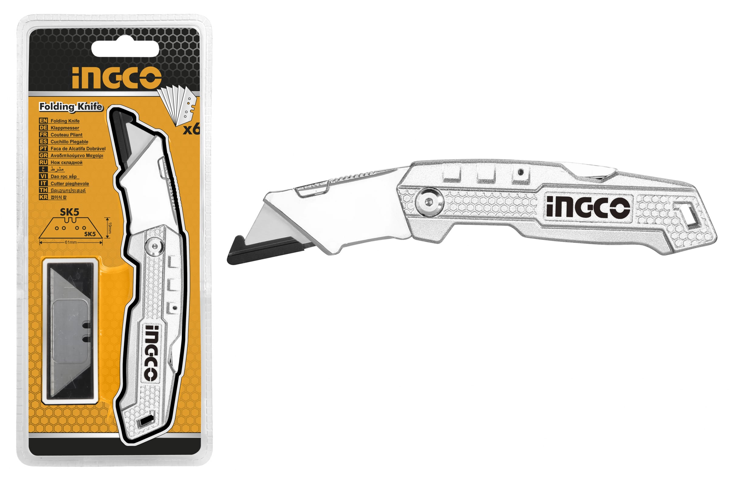 

Строительный нож Ingco HUK6138