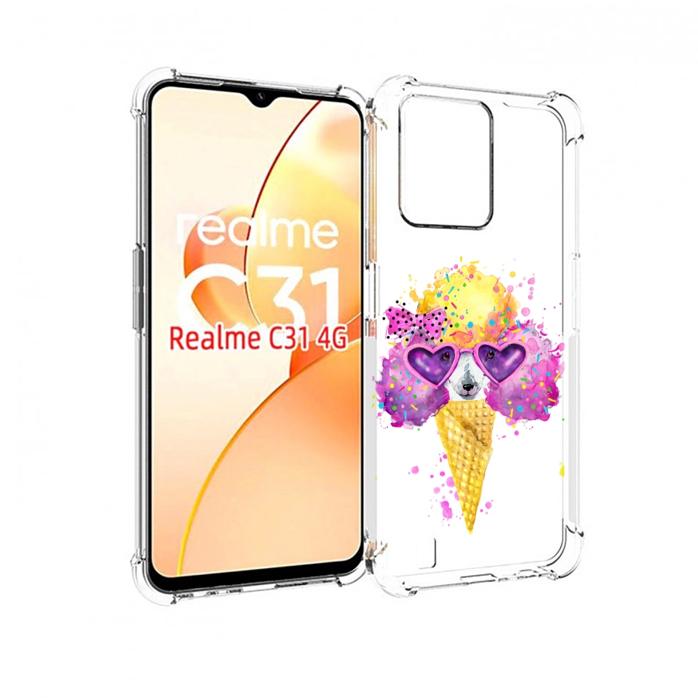 

Чехол MyPads Рожок для OPPO Realme C31, Прозрачный, Tocco