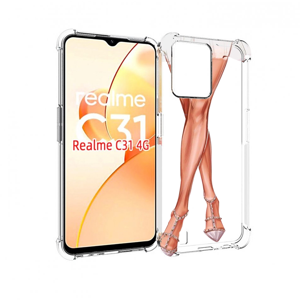 

Чехол MyPads Ножки для OPPO Realme C31, Прозрачный, Tocco