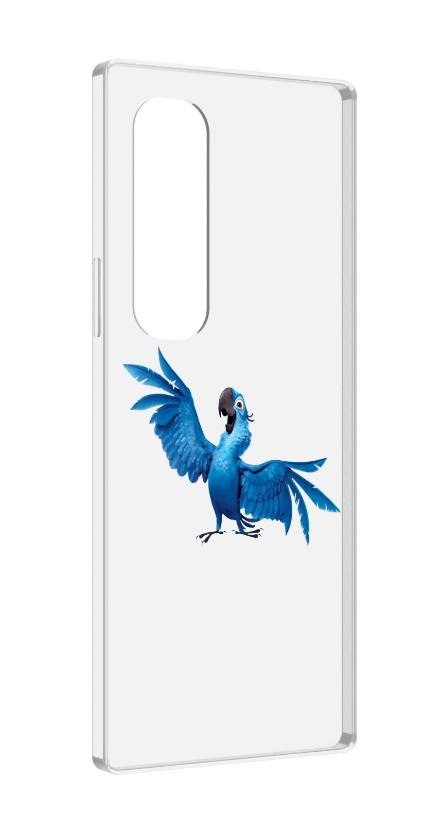 

Чехол MyPads голубой-попугайчик для Samsung Galaxy Z Fold 4 (SM-F936), Прозрачный, Tocco