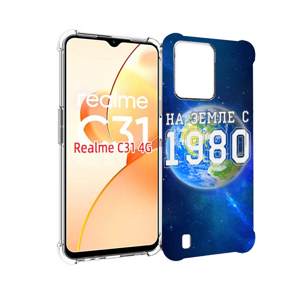 

Чехол MyPads На-Земле-с-1980 для OPPO Realme C31, Прозрачный, Tocco