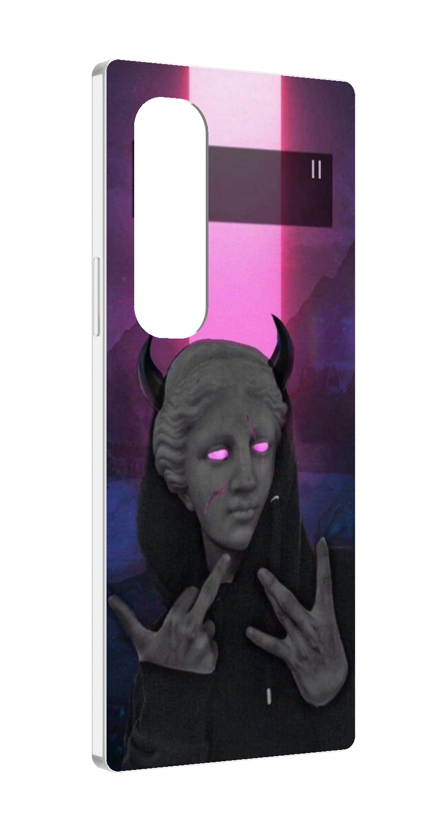 

Чехол MyPads глитч-статуя для Samsung Galaxy Z Fold 4 (SM-F936), Прозрачный, Tocco