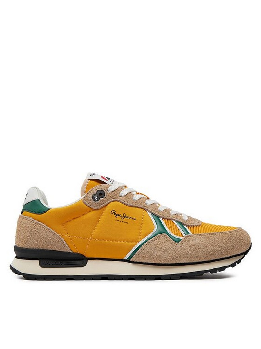 

Кроссовки мужские Pepe Jeans London Brit Fun M PMS31046 желтые 45 EU, Желтый, Brit Fun M PMS31046