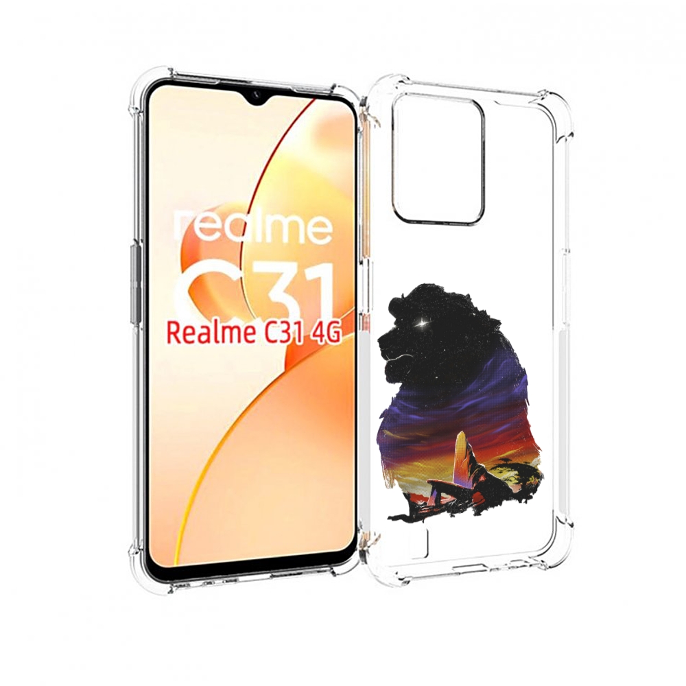 

Чехол MyPads Муфаса для OPPO Realme C31, Прозрачный, Tocco