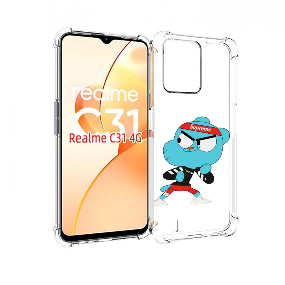 

Чехол MyPads Модный-Гамбол для OPPO Realme C31, Прозрачный, Tocco
