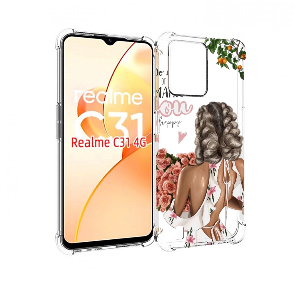 

Чехол MyPads Мелочи-делают-тебя-счастливой для OPPO Realme C31, Прозрачный, Tocco