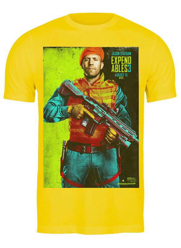 

Футболка мужская Printio Expendables iii statham colors желтая 3XL, Желтый, Expendables iii statham colors