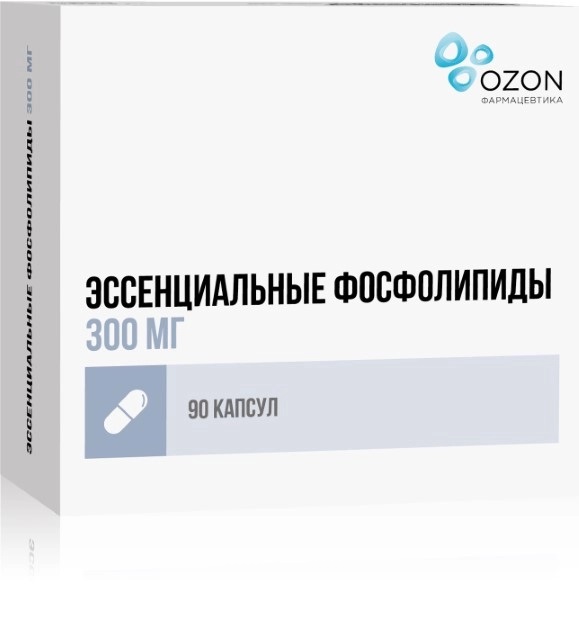 

Эссенциальные фосфолипиды, капсулы 300 мг, 90 шт.