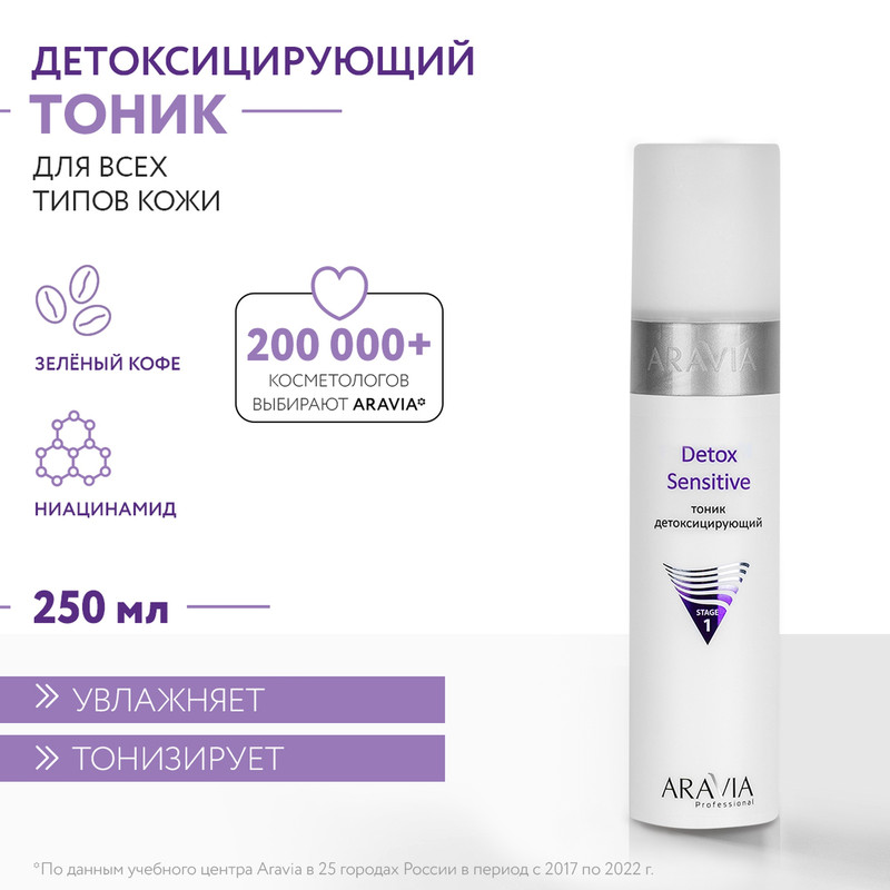 Тоник для лица Aravia Professional Detox Sensitive 250 мл