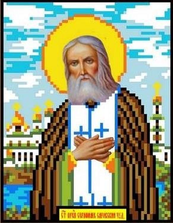 

Рисунок на ткани «Святой Серафим Саровский»