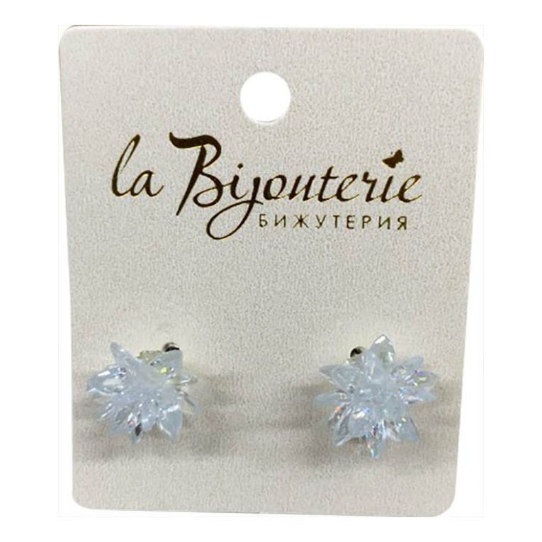 

Серьги из бижутерного сплава с ювелирным стеклом La Bijouterie
