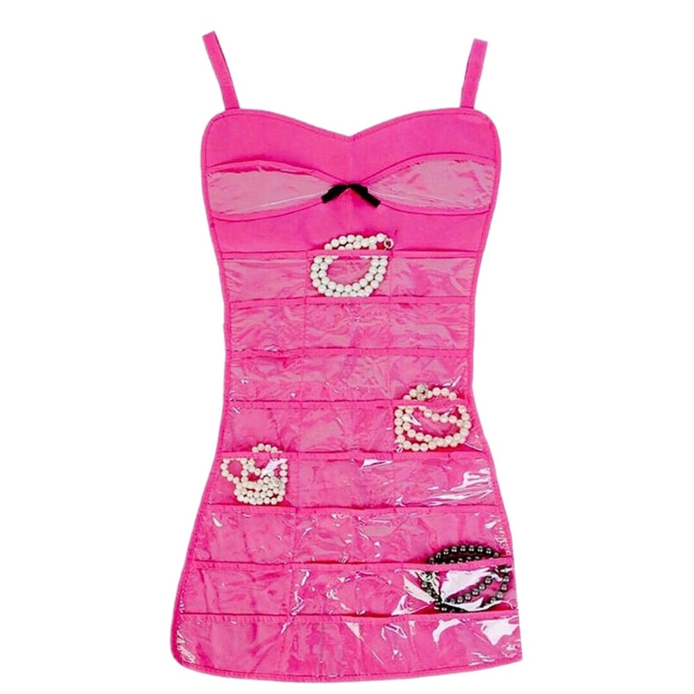 Органайзер для бижутерии в виде платья (Цвет: Розовый )