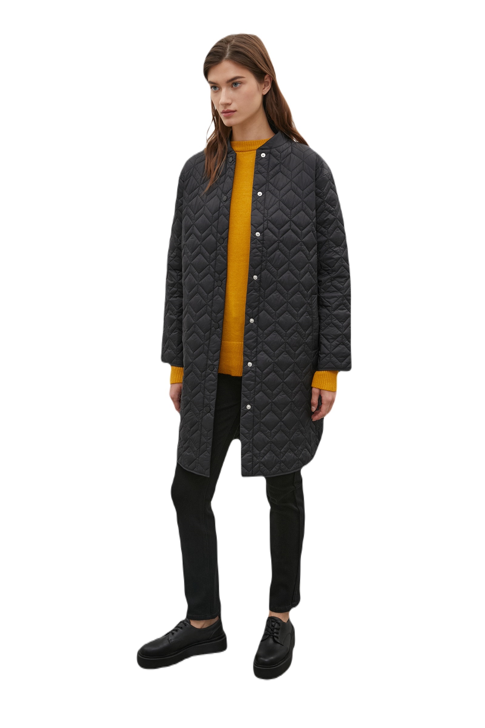 

Пальто женское Finn Flare FAC12037 черное S, FAC12037