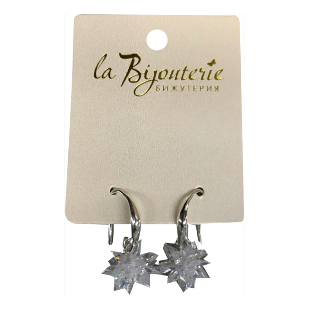 

Серьги из металла с ювелирным стеклом La Bijouterie