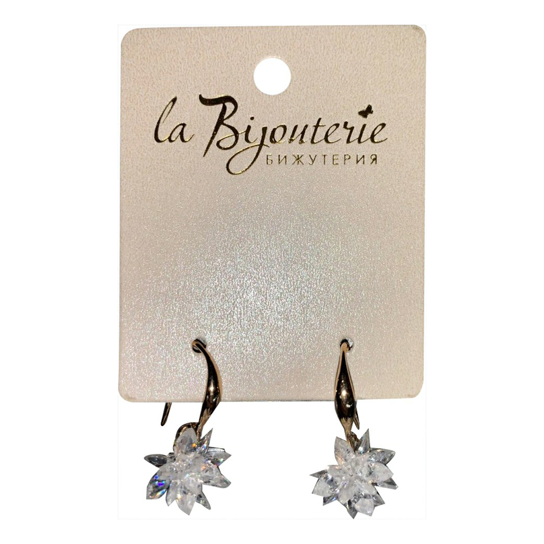 

Серьги из металла с ювелирным стеклом La Bijouterie