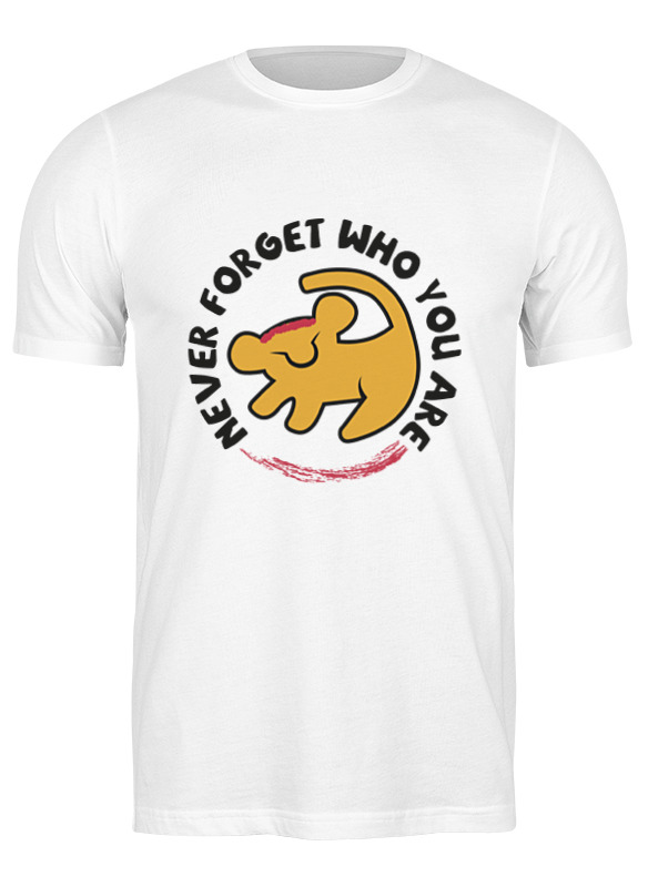 

Футболка мужская Printio Симба (король лев) белая 3XL, Белый, Симба (король лев)